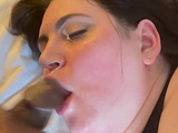 cum thirsty bimbo bbw succulent samantha devours a bbc for a heavy load
